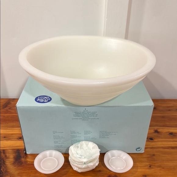 NEW PartyLite Circle of Light Bowl & Disks - Picture 1 of 6